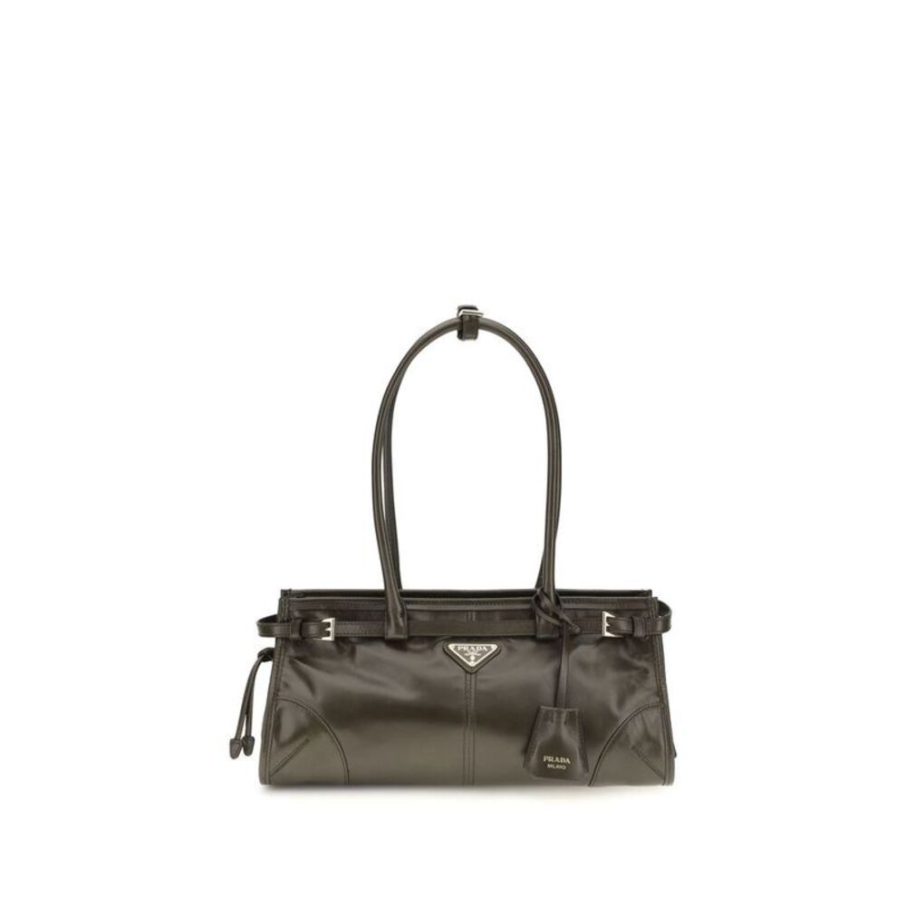 Prada Black Calf Leather Bos Taurus Women's Handbag